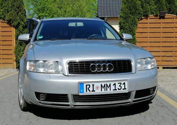 Audi A4 cena 13900 przebieg: 279000, rok produkcji 2004 z Mikołajki małe 172